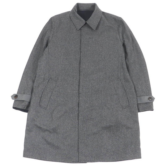 Berluti Stainless collar coat Outer: 100% cashmere, Lining: 100% polyester Navy gray mens 52 Used Authentic