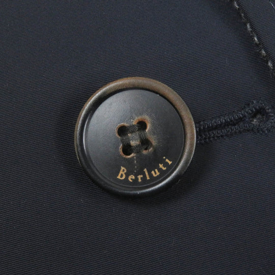 Berluti Stainless collar coat Outer: 100% cashmere, Lining: 100% polyester Navy gray mens 52 Used Authentic