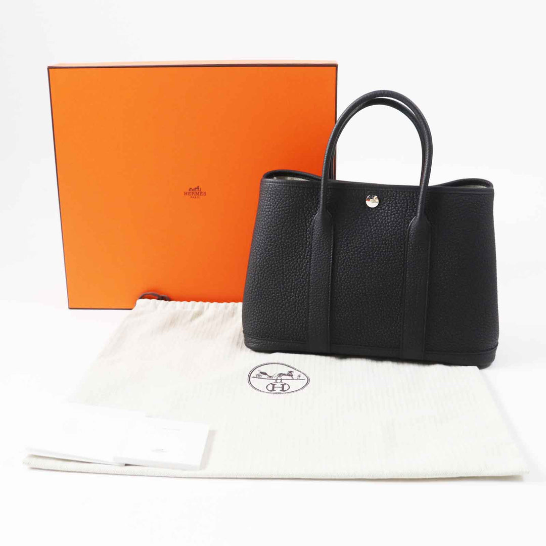 HERMES Handbag Main: Negonda black Garden party TPM Women Used Authentic