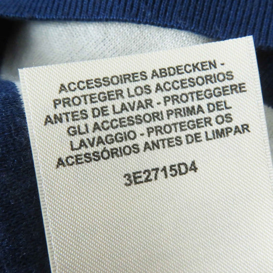 HERMES cardigan 3E2715D4 Outer material: 48% cashmere, Outer material: 48% silk, Outer material: 3% nylon, Outer material: 1% polyurethane, Part: 50% cashmere Blue Ivory Red Women 34 Used Authentic