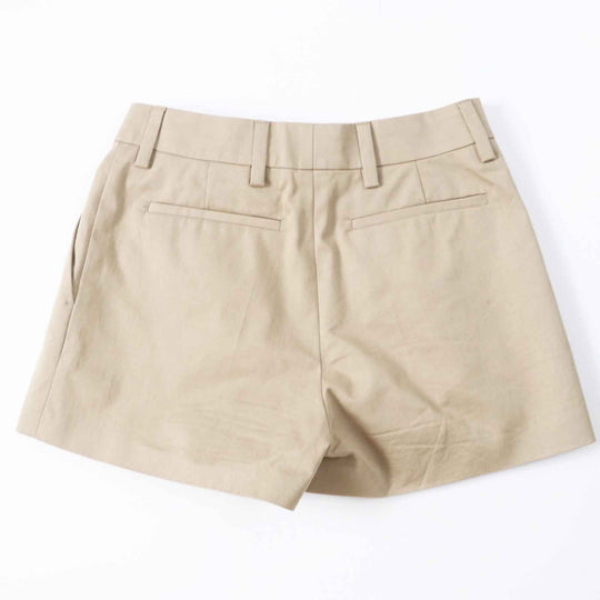 PRADA Shorts P285GK Main: 97% cotton, Main: 3% elastane, Leather part: calf leather, Part: 100% cotton, Lining: 100% cupra beige Women 36 Used Authentic