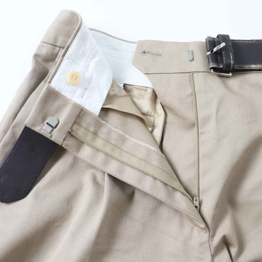 PRADA Shorts P285GK Main: 97% cotton, Main: 3% elastane, Leather part: calf leather, Part: 100% cotton, Lining: 100% cupra beige Women 36 Used Authentic