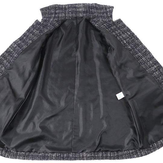 me ISSEY MIYAKE Jacket Outer: 79% wool, Outer: 8% nylon, Outer: 8% polyester, Outer: 5% acetate, Lining: 100% polyester Dark navy Women No size Used Authentic