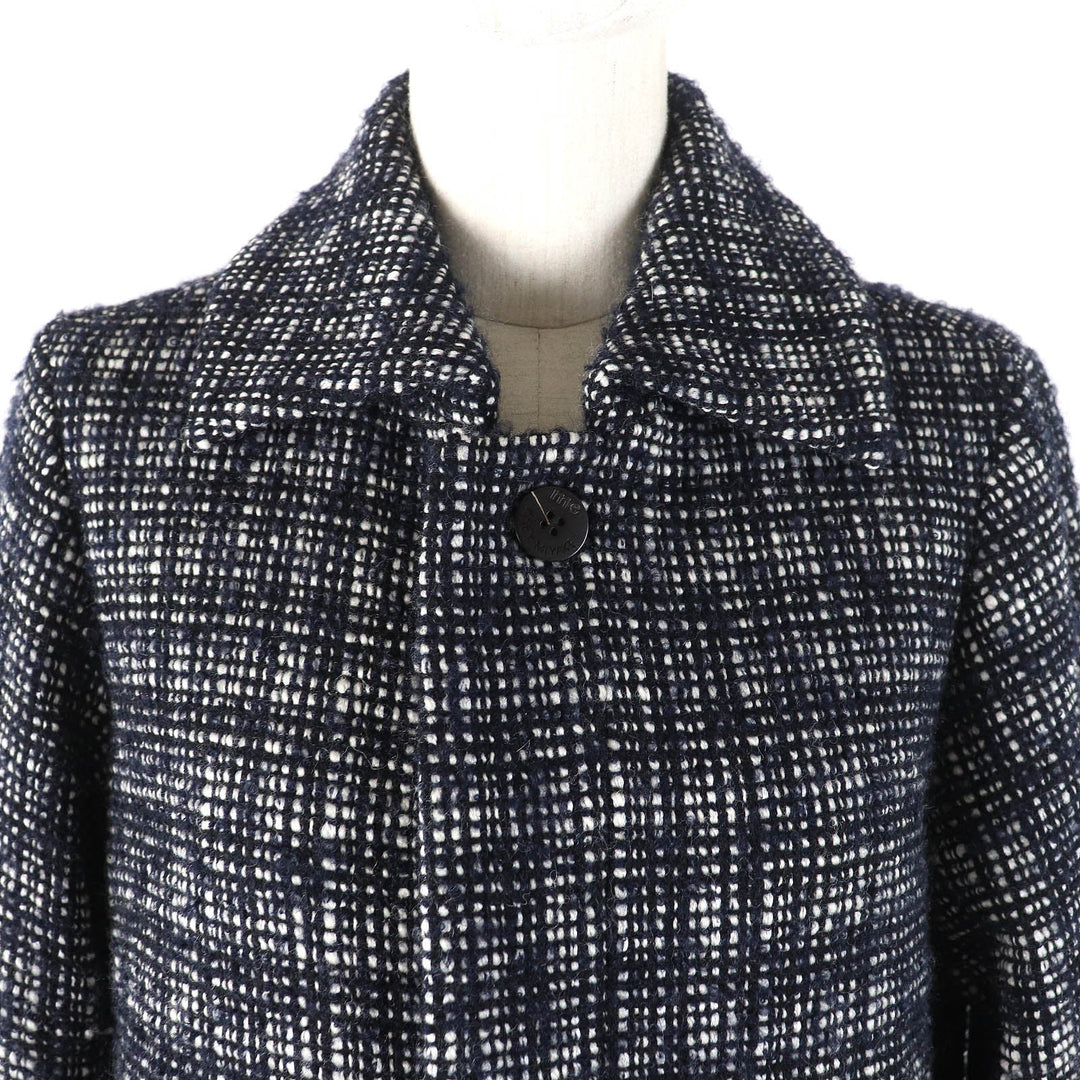 me ISSEY MIYAKE Jacket Outer: 79% wool, Outer: 8% nylon, Outer: 8% polyester, Outer: 5% acetate, Lining: 100% polyester Dark navy Women No size Used Authentic