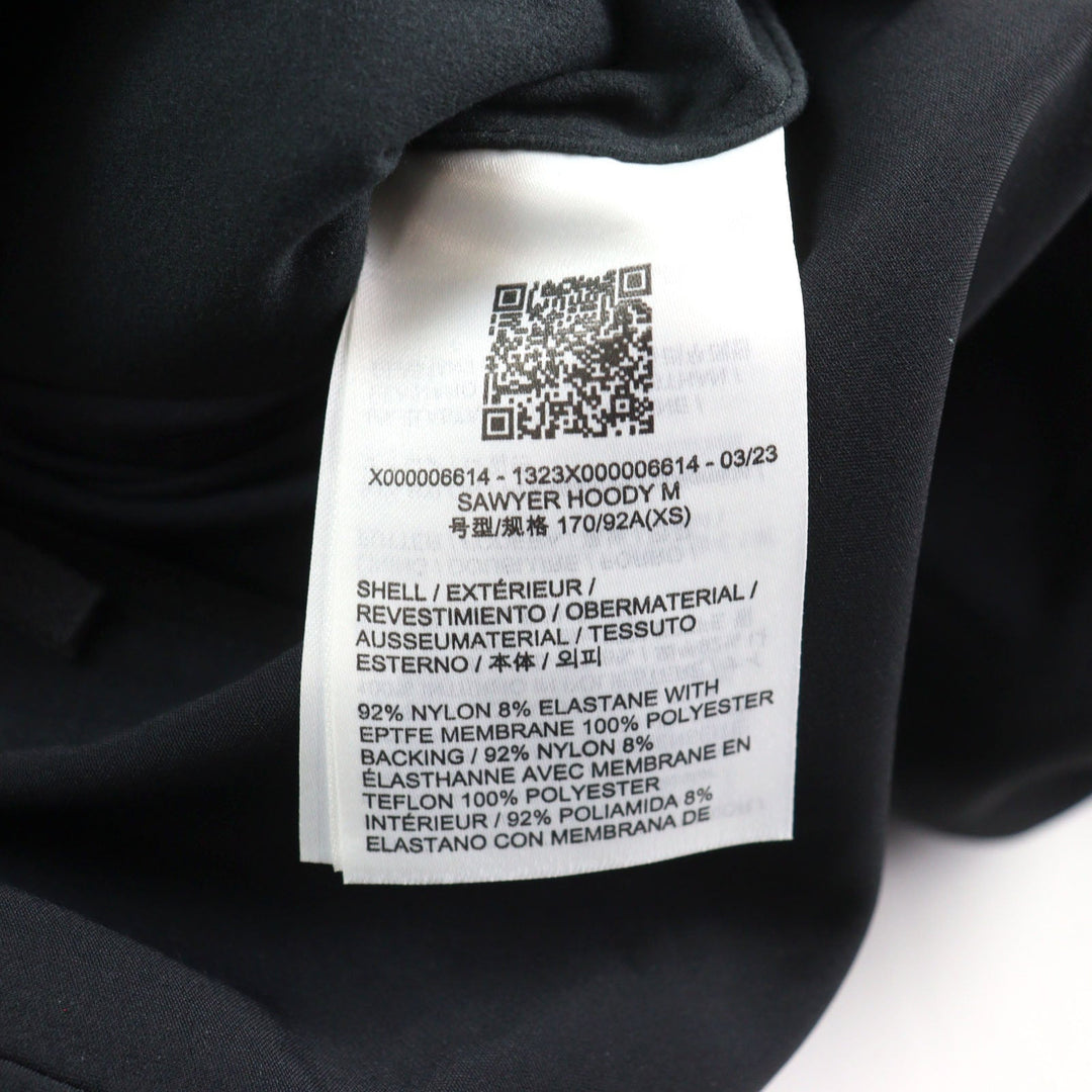 ARC'TERYX Nylon jacket X000006614 nylon black SAWYER HOODY mens XS Used Authentic