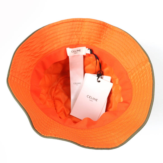 CELINE hat 2AK02597C Main: 100% cotton, Lining: 100% polyester, Filling: 100% polyester khaki Women 57 Used Authentic