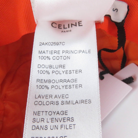 CELINE hat 2AK02597C Main: 100% cotton, Lining: 100% polyester, Filling: 100% polyester khaki Women 57 Used Authentic