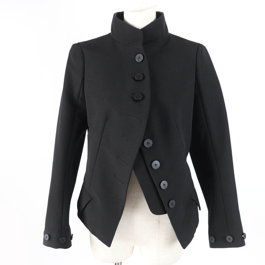 LOUIS VUITTON Jacket Main: 68% cotton, Main: 32% silk, Lining: 100% silk, Part: 100% nylon black Women 36 Used Authentic