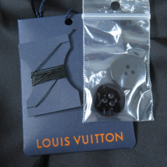 LOUIS VUITTON Jacket Main: 68% cotton, Main: 32% silk, Lining: 100% silk, Part: 100% nylon black Women 36 Used Authentic