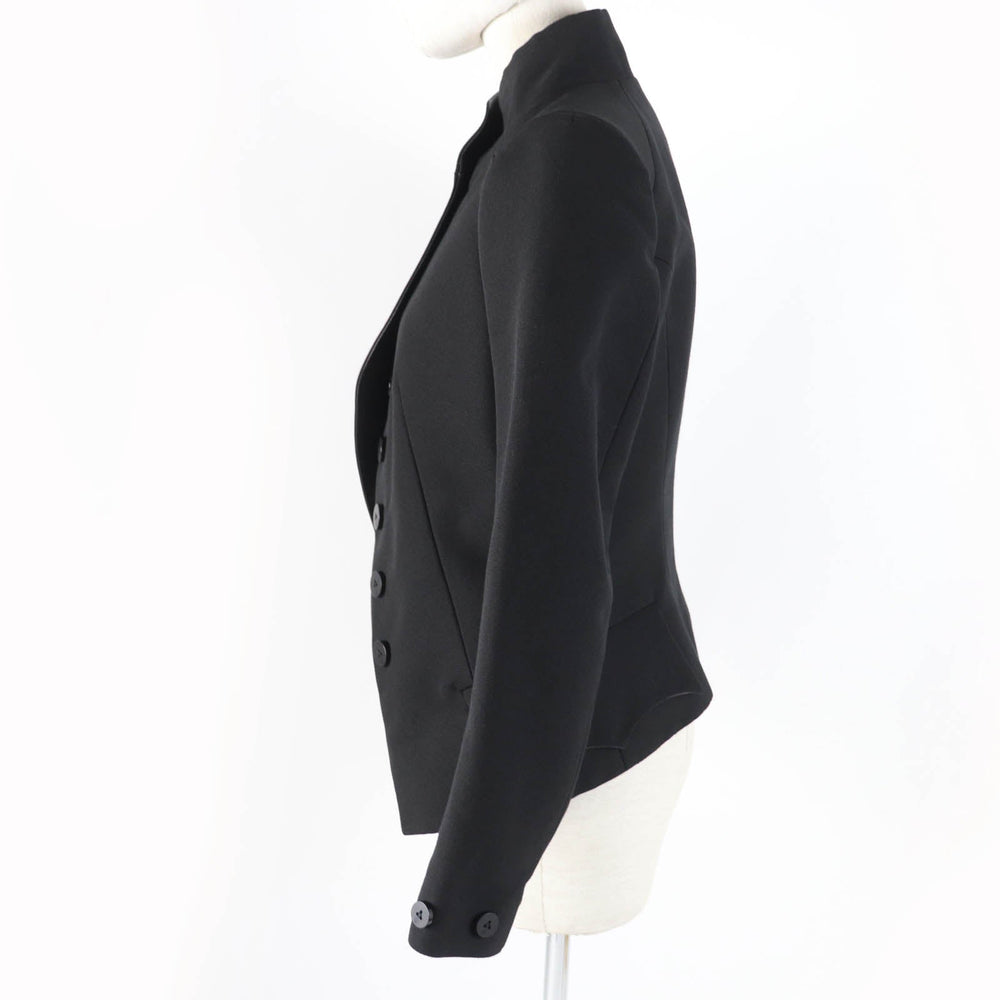 LOUIS VUITTON Jacket Main: 68% cotton, Main: 32% silk, Lining: 100% silk, Part: 100% nylon black Women 36 Used Authentic