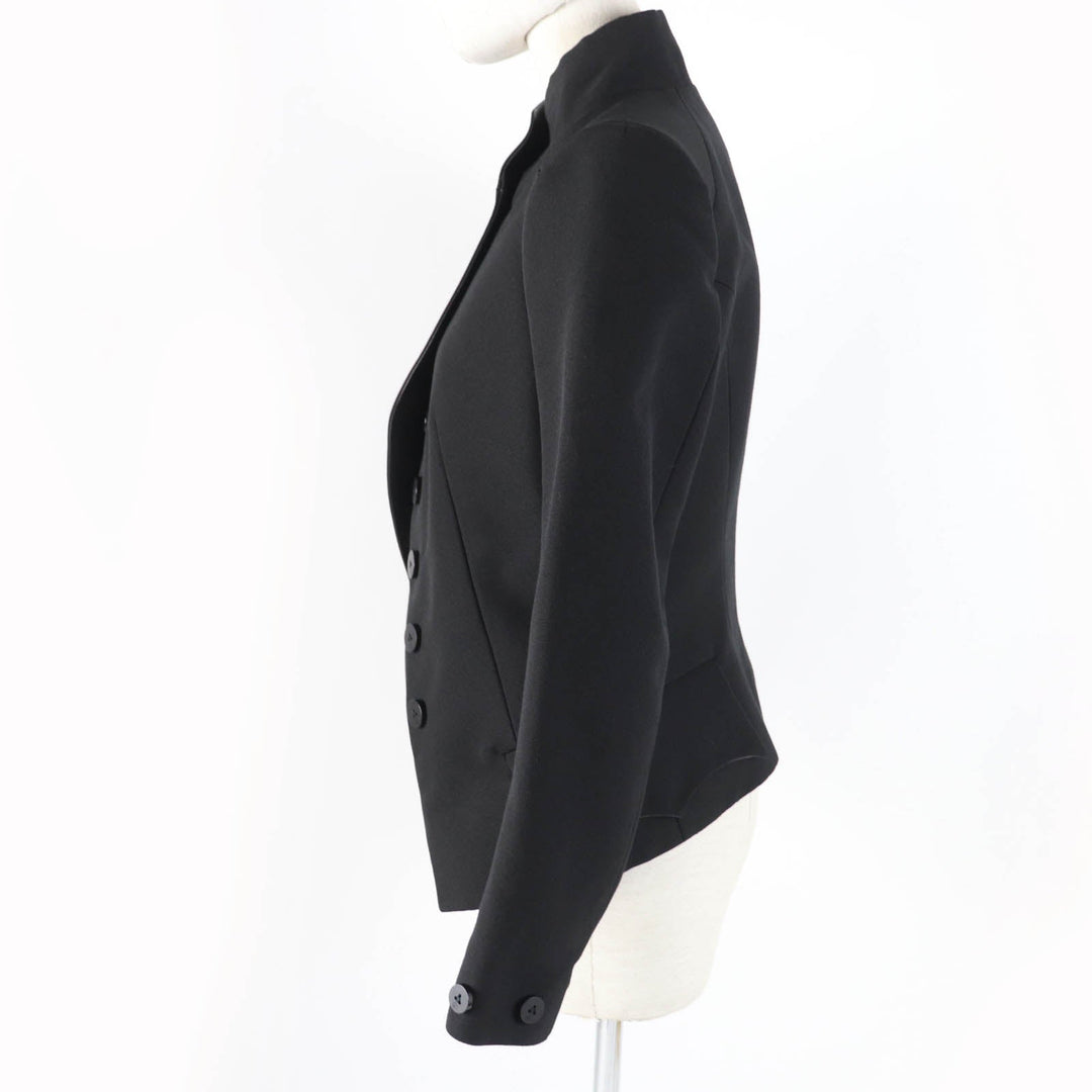 LOUIS VUITTON Jacket Main: 68% cotton, Main: 32% silk, Lining: 100% silk, Part: 100% nylon black Women 36 Used Authentic