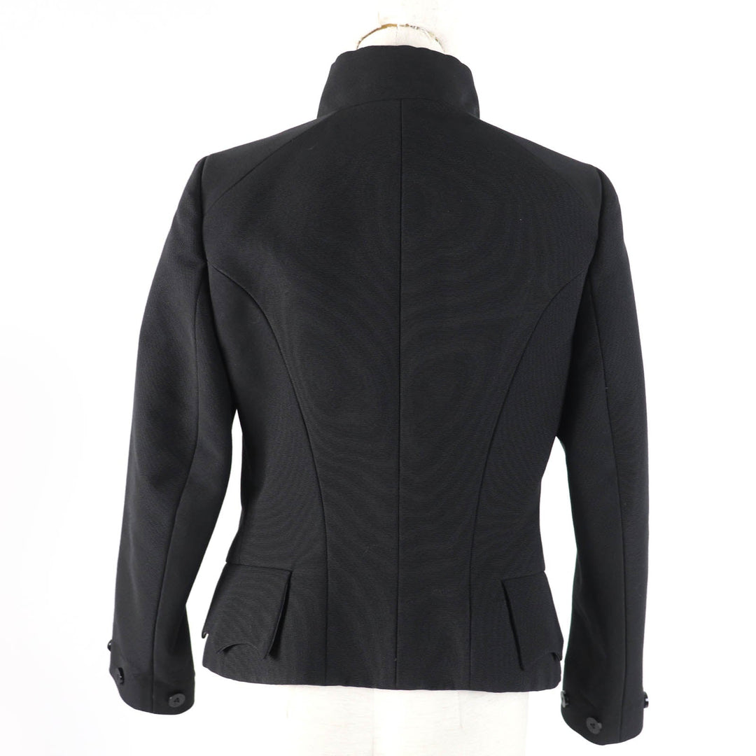 LOUIS VUITTON Jacket Main: 68% cotton, Main: 32% silk, Lining: 100% silk, Part: 100% nylon black Women 36 Used Authentic
