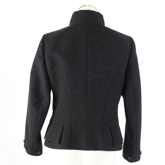 LOUIS VUITTON Jacket Main: 68% cotton, Main: 32% silk, Lining: 100% silk, Part: 100% nylon black Women 36 Used Authentic