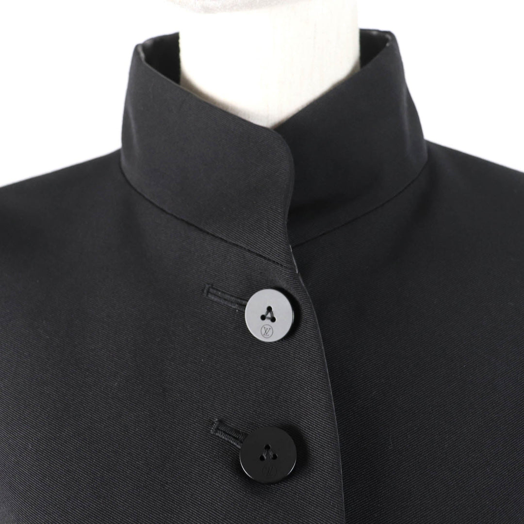 LOUIS VUITTON Jacket Main: 68% cotton, Main: 32% silk, Lining: 100% silk, Part: 100% nylon black Women 36 Used Authentic