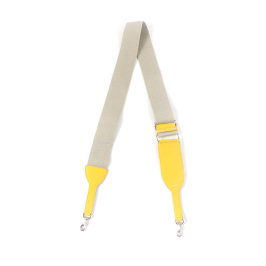 FENDI Shoulder strap Main: Canvas, Part: Leather Beige yellow Women Used Authentic