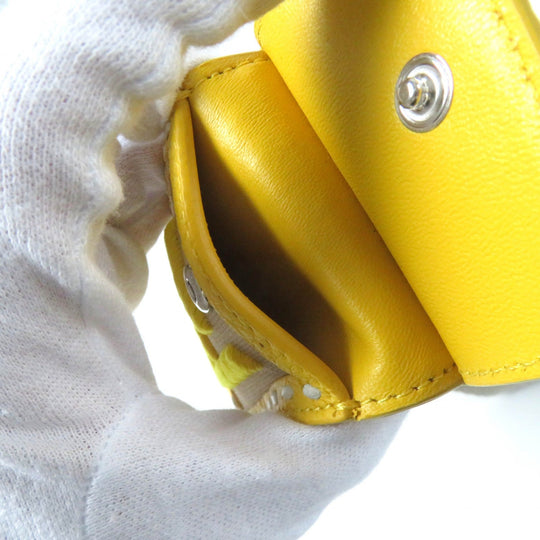 FENDI Shoulder strap Main: Canvas, Part: Leather Beige yellow Women Used Authentic