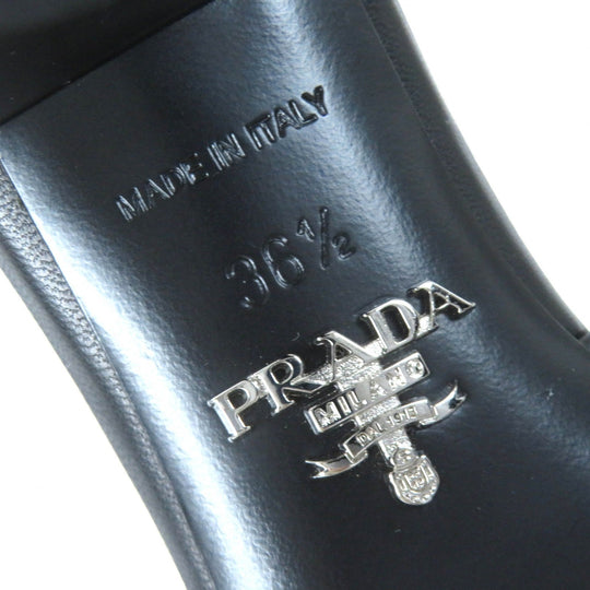 PRADA Sandals 1XX654 Main: Leather black Women 36 1/2 Used Authentic