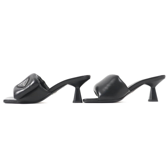 PRADA Sandals 1XX654 Main: Leather black Women 36 1/2 Used Authentic