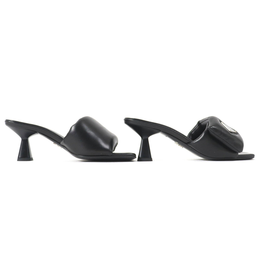 PRADA Sandals 1XX654 Main: Leather black Women 36 1/2 Used Authentic