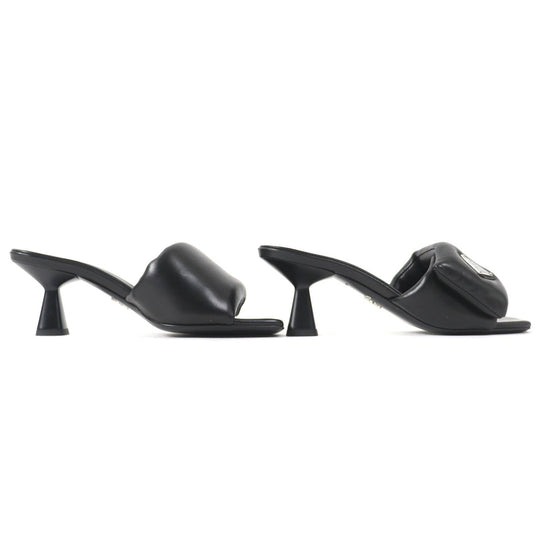 PRADA Sandals 1XX654 Main: Leather black Women 36 1/2 Used Authentic
