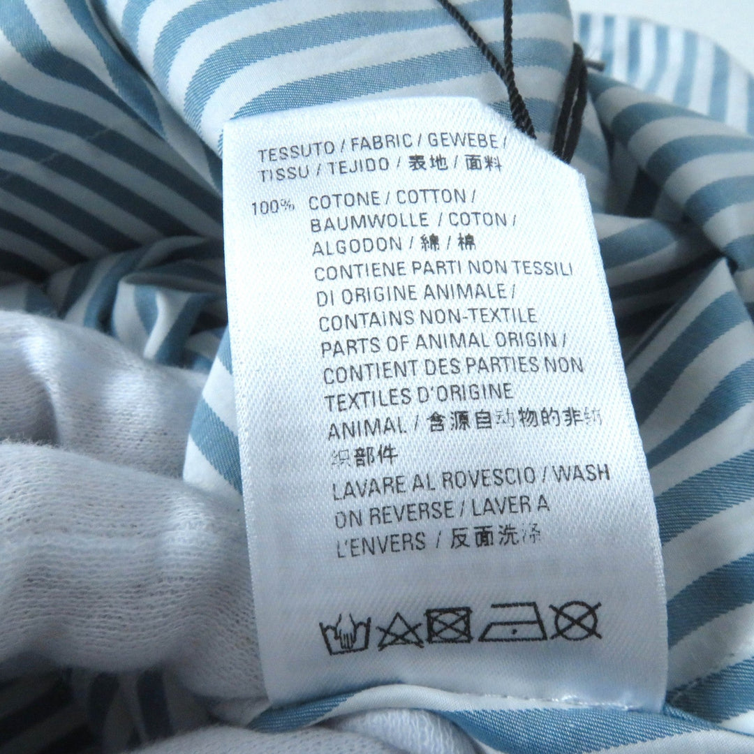 BALENCIAGA Long sleeve shirt 622050 Main: 100% cotton Green white Women 34 Used Authentic