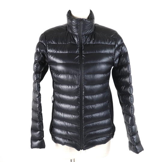 MONCLER Down jacket Outer: 100% nylon, Lining: 100% nylon, Part: 73% nylon, Part: 27% polyurethane, Part: 79% nylon black NADIR Women Zero size Used Authentic