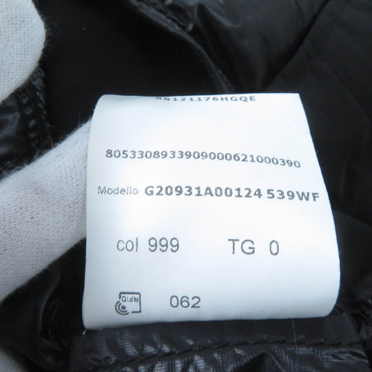 MONCLER Down jacket Outer: 100% nylon, Lining: 100% nylon, Part: 73% nylon, Part: 27% polyurethane, Part: 79% nylon black NADIR Women Zero size Used Authentic
