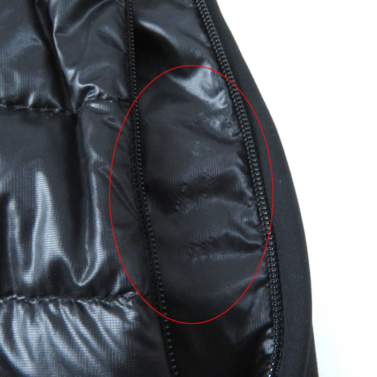 MONCLER Down jacket Outer: 100% nylon, Lining: 100% nylon, Part: 73% nylon, Part: 27% polyurethane, Part: 79% nylon black NADIR Women Zero size Used Authentic