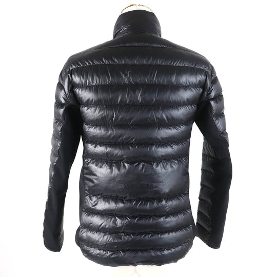 MONCLER Down jacket Outer: 100% nylon, Lining: 100% nylon, Part: 73% nylon, Part: 27% polyurethane, Part: 79% nylon black NADIR Women Zero size Used Authentic