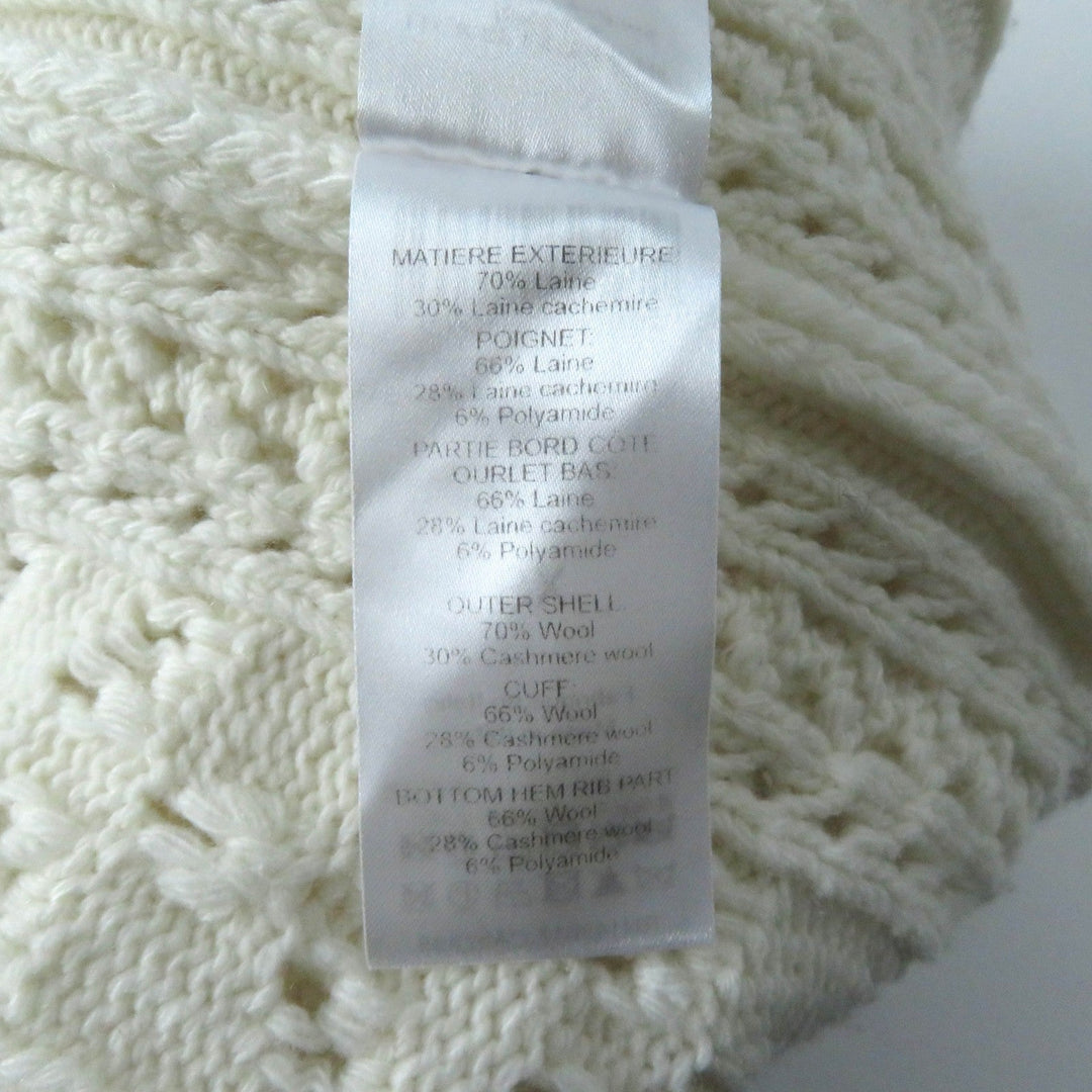 Chloe cardigan Main: 70% wool, Main: 30% cashmere, Part: 66% wool, Part: 28% cashmere, Part: 6% polyamide SNOW WHITE Women XS Used Authentic