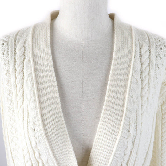 Chloe cardigan Main: 70% wool, Main: 30% cashmere, Part: 66% wool, Part: 28% cashmere, Part: 6% polyamide SNOW WHITE Women XS Used Authentic