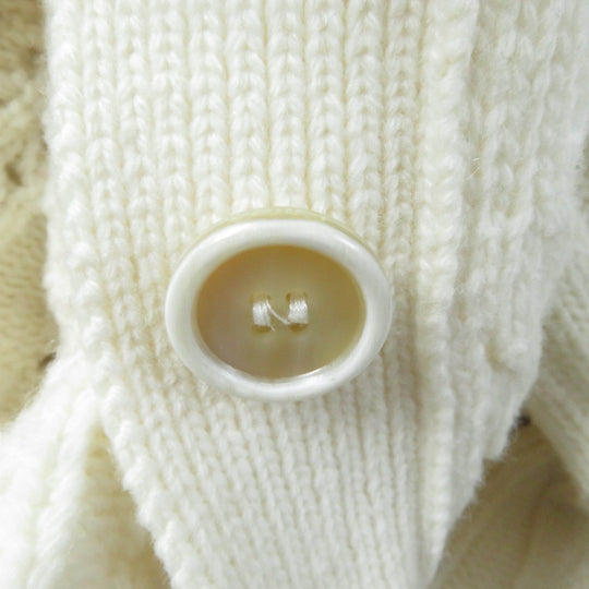 Chloe cardigan Main: 70% wool, Main: 30% cashmere, Part: 66% wool, Part: 28% cashmere, Part: 6% polyamide SNOW WHITE Women XS Used Authentic