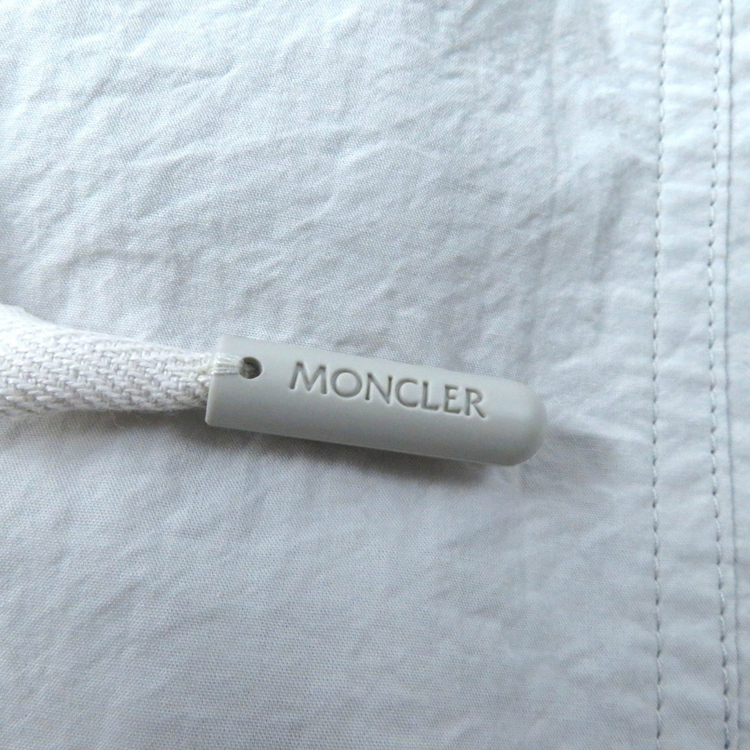 MONCLER cargo pants Main: 100% cotton Light gray PANTALONE Women 38 Used Authentic