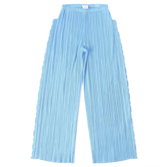 PLEATS PLEASE Pants PP51-JF694 Main: 100% polyester Light blue Women 1 Used Authentic