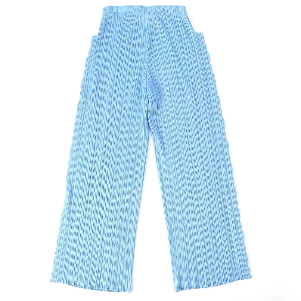 PLEATS PLEASE Pants PP51-JF694 Main: 100% polyester Light blue Women 1 Used Authentic
