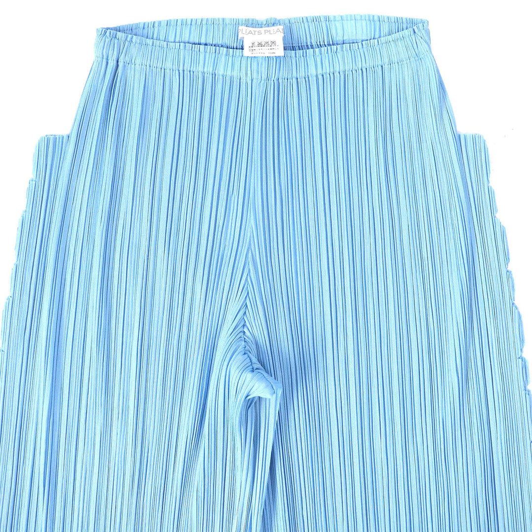 PLEATS PLEASE Pants PP51-JF694 Main: 100% polyester Light blue Women 1 Used Authentic