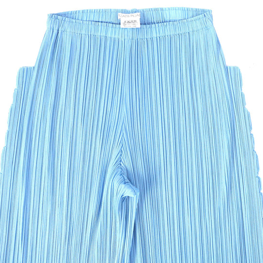 PLEATS PLEASE Pants PP51-JF694 Main: 100% polyester Light blue Women 1 Used Authentic