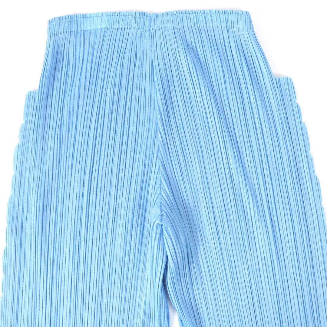 PLEATS PLEASE Pants PP51-JF694 Main: 100% polyester Light blue Women 1 Used Authentic