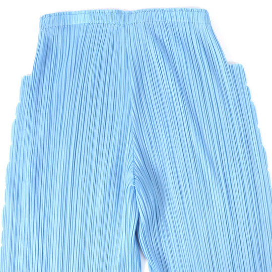 PLEATS PLEASE Pants PP51-JF694 Main: 100% polyester Light blue Women 1 Used Authentic