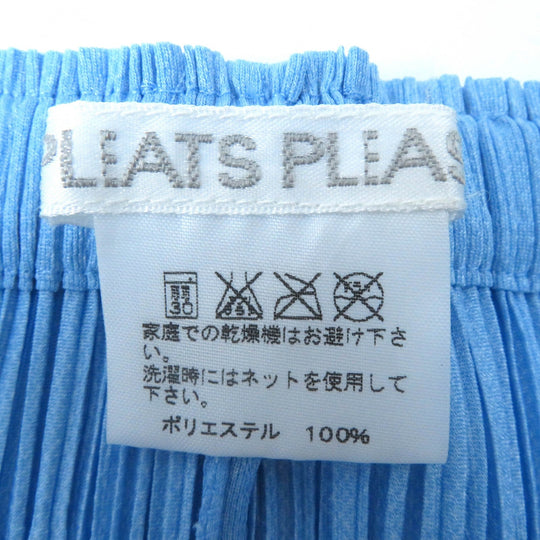 PLEATS PLEASE Pants PP51-JF694 Main: 100% polyester Light blue Women 1 Used Authentic