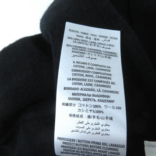 GUCCI cardigan 526719 Main: 70% wool, Main: 30% cashmere, Part: 100% cotton, Part: 100% wool, Part: 100% cashmere black Women L Used Authentic