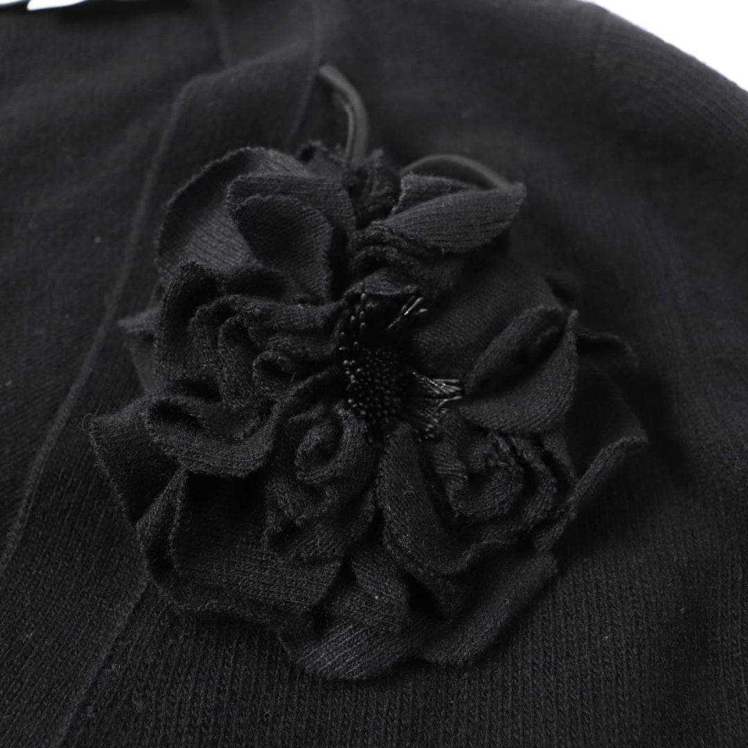 GUCCI cardigan 526719 Main: 70% wool, Main: 30% cashmere, Part: 100% cotton, Part: 100% wool, Part: 100% cashmere black Women L Used Authentic