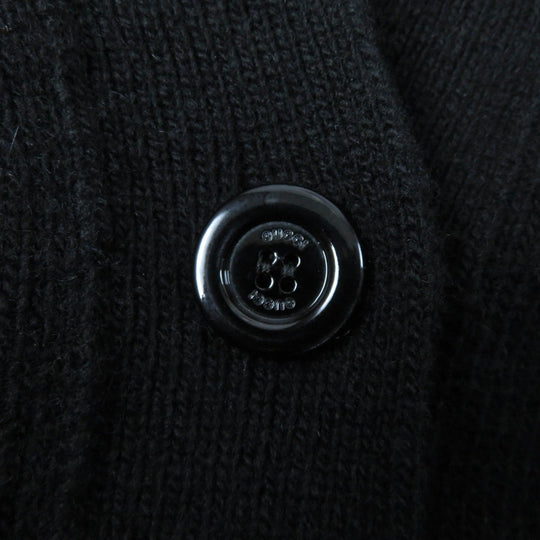 GUCCI cardigan 526719 Main: 70% wool, Main: 30% cashmere, Part: 100% cotton, Part: 100% wool, Part: 100% cashmere black Women L Used Authentic