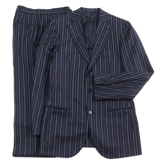 ISAIA suit Outer: 100% wool, lining: cupra Navy mens 42 Used Authentic