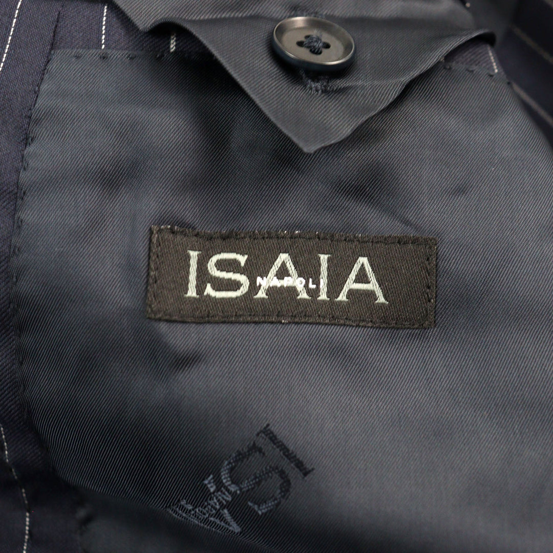 ISAIA suit Outer: 100% wool, lining: cupra Navy mens 42 Used Authentic