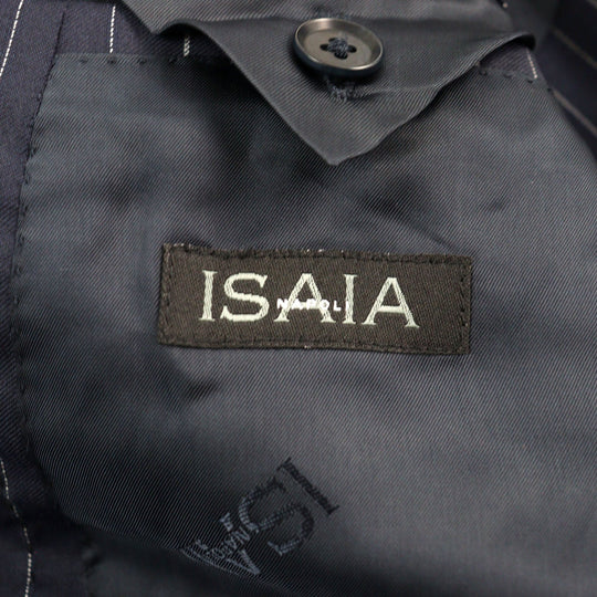 ISAIA suit Outer: 100% wool, lining: cupra Navy mens 42 Used Authentic