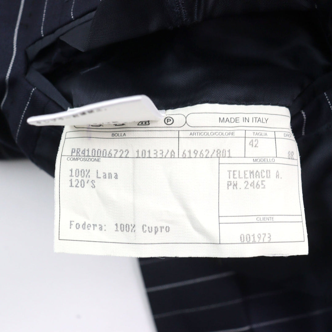 ISAIA suit Outer: 100% wool, lining: cupra Navy mens 42 Used Authentic