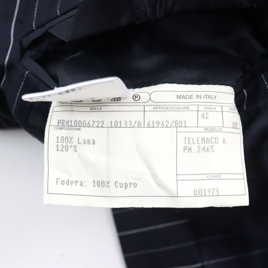 ISAIA suit Outer: 100% wool, lining: cupra Navy mens 42 Used Authentic