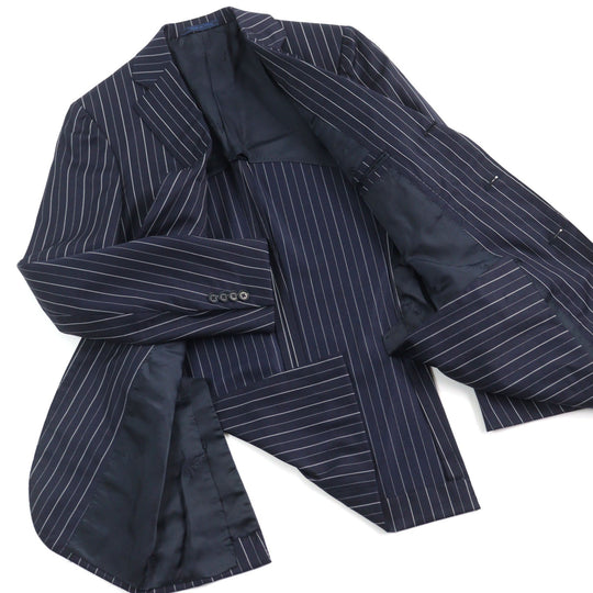 ISAIA suit Outer: 100% wool, lining: cupra Navy mens 42 Used Authentic