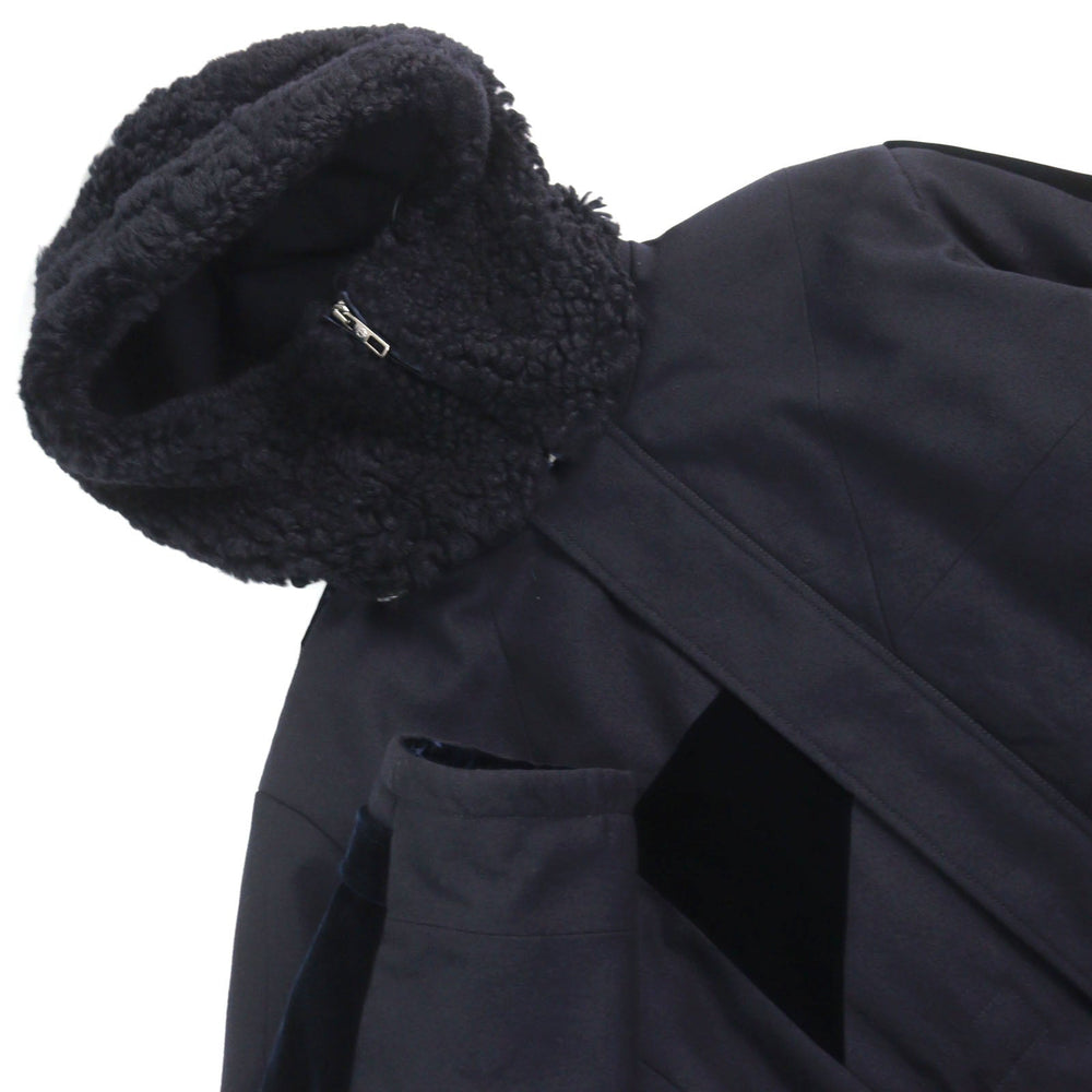 GIORGIO ARMANI coat 1WGOL07V Outer: 100% virgin wool, Outer: 66% viscose (rayon), Outer: 32% cupra, Outer: 2% elastane (polyurethane), Lining: 65% acetate Navy type mens XL Used Authentic